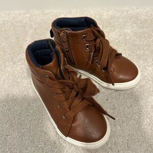 Cat & Jack Brown Kids Boots with White Soles